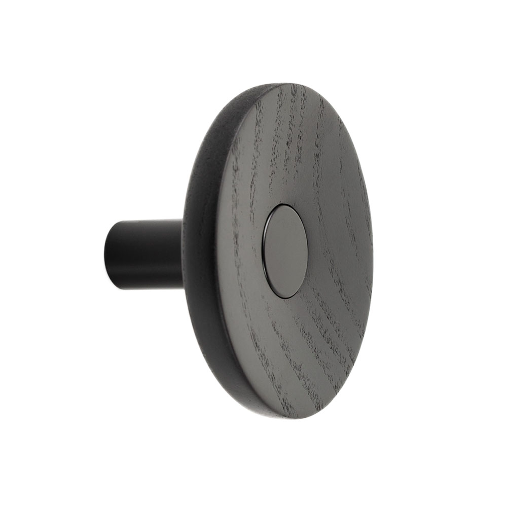 Knage Zoot - 90mm - Mat Sort i gruppen Knager / Farve/Materiale / Træ hos Beslag Online (10012-BO)