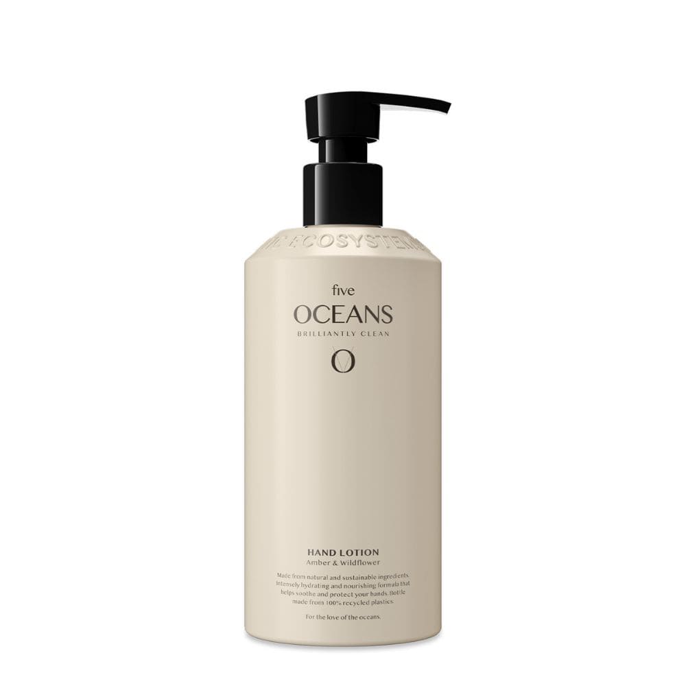 Hand Lotion Five Oceans - Amber & Wildflower 500ml i gruppen Badrumstillbehör / Alla Badrumstillbehör / Tvålpumpshållare & Tvål hos Beslag Online (10037-BO)