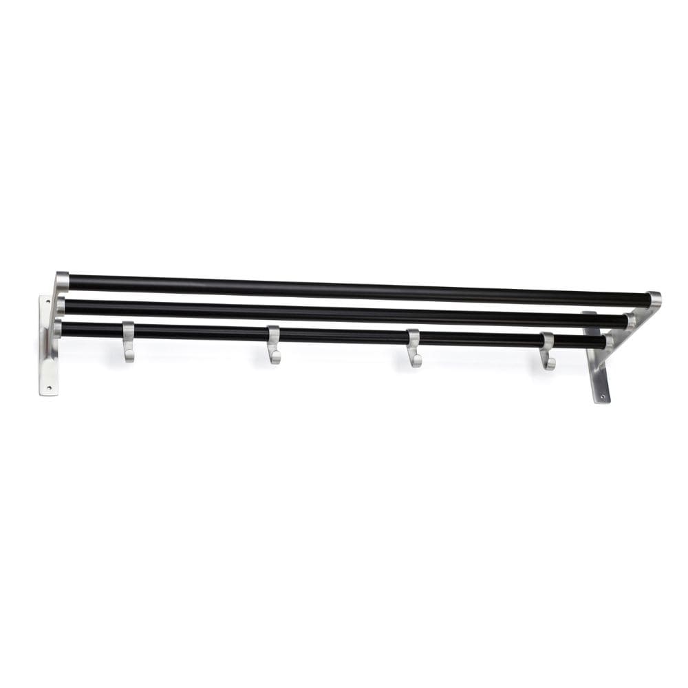 Hattehylde Elegant - 1000mm - Sort/Aluminium