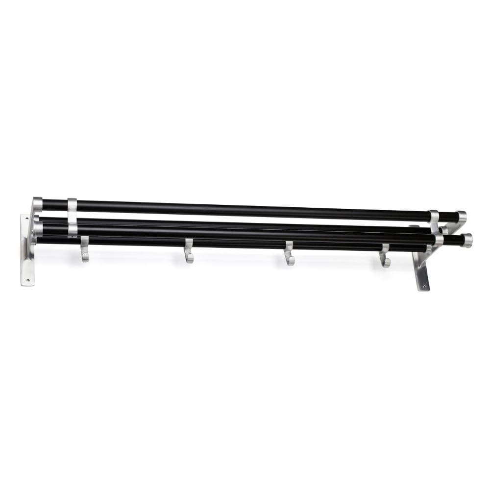 Hattehylde Elegant Plus - 1000mm - Sort/Aluminium