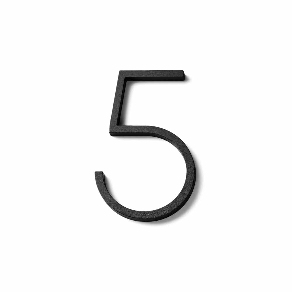 Husnummer Contemporary 5 - Small - Sort