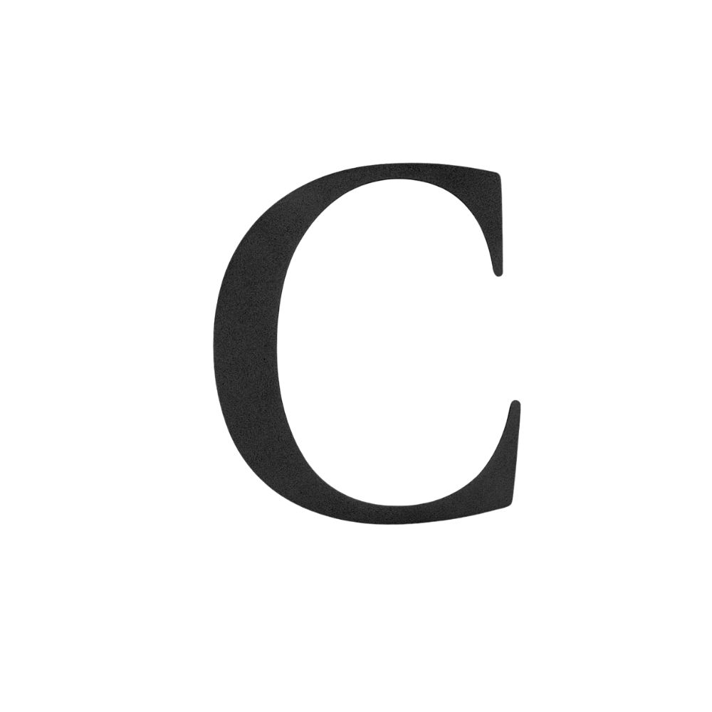 Husbogstav Century C - Sort