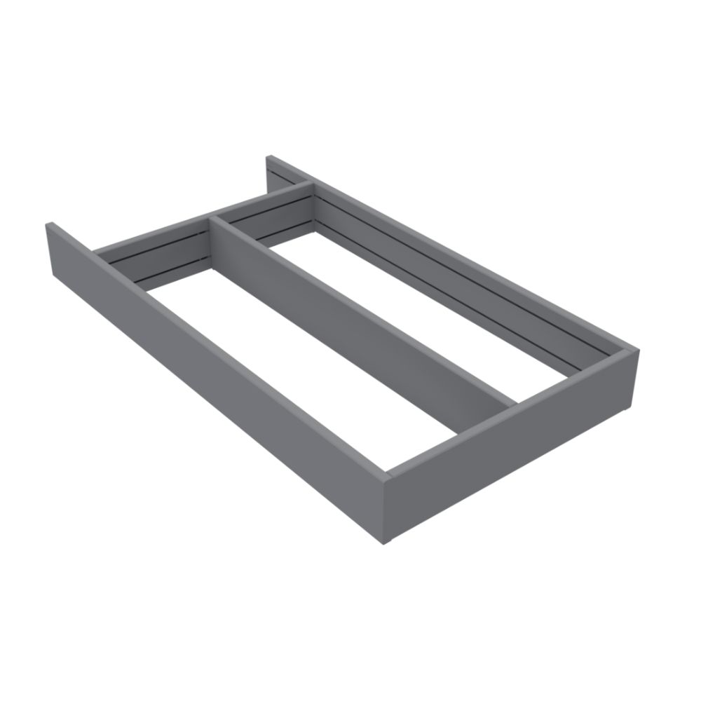 Skuffeindsats Flex Basic Redskabskasse - 550 (278mm) - Mørkegrå