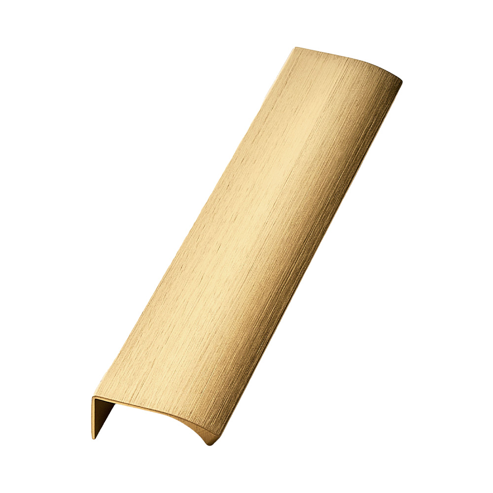 Profilgreb Edge Straight - 200mm - Børstet Messing