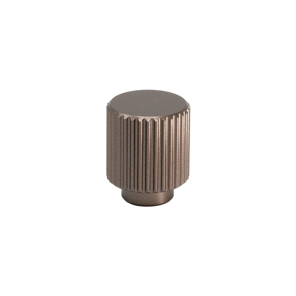 Knop Helix Stripe - 20mm - Mørk Bronze