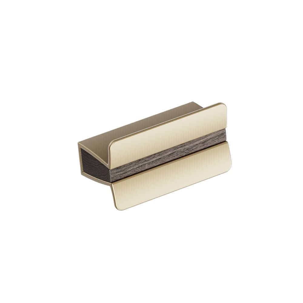 Greb Papillon - 32mm - Mørkbejset Eg/Mat Messing