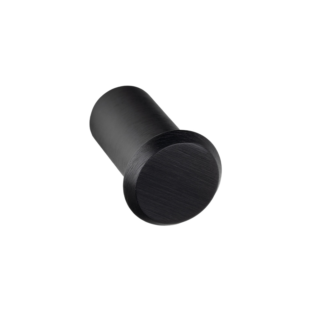 Knop Fase Ø23mm - Børstet Sort