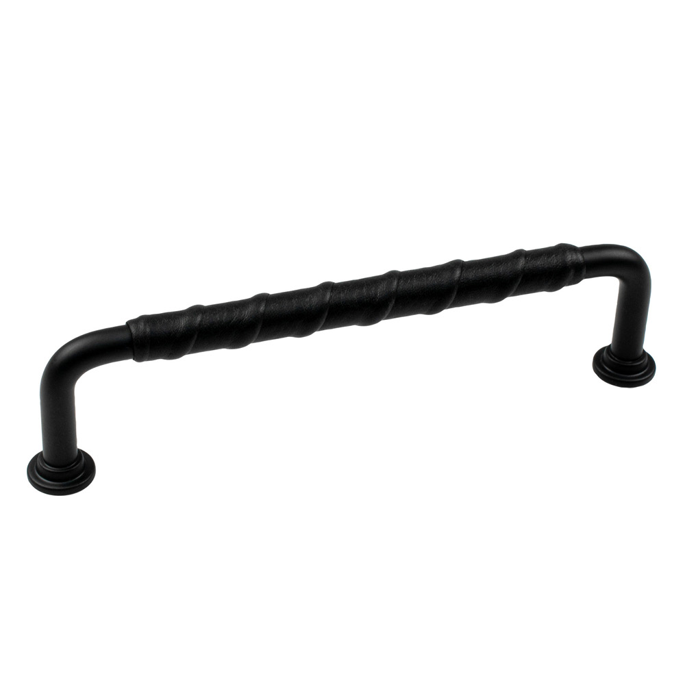 Greb 1353 - 128mm - Mat Sort/Sort Læder
