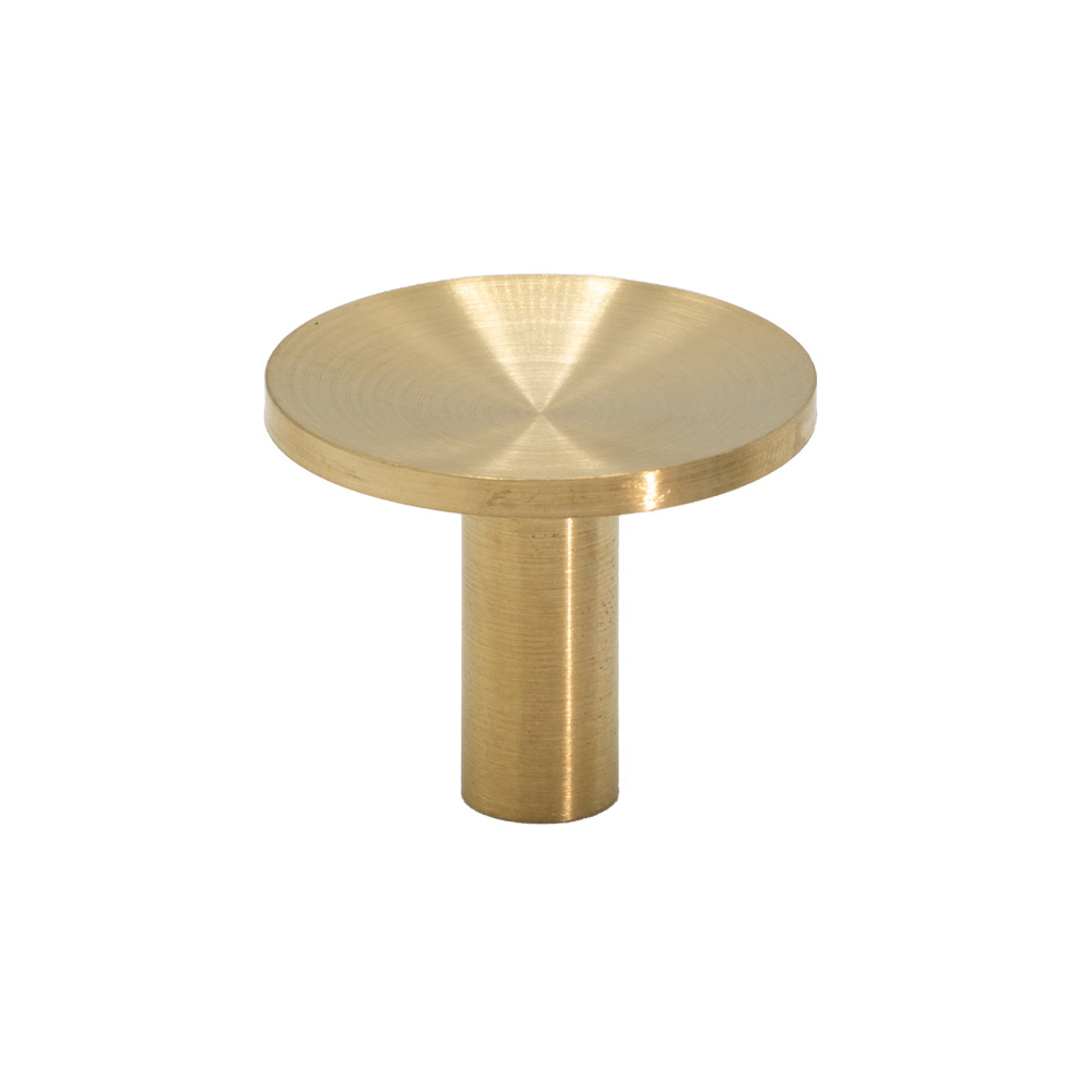 Knop Sture - 28mm - Børstet Ubehandlet Messing