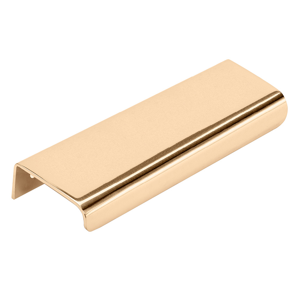 Greb Lip - 120mm - Poleret Ubehandlet Messing i gruppen Greb / Alle Greb / Profilgreb hos Beslag Online (343455-11)
