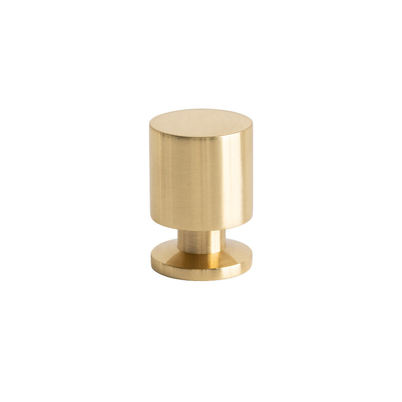 Knop Solo - 21mm - Poleret Messing