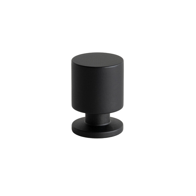Knop Solo - 21mm - Mat Sort