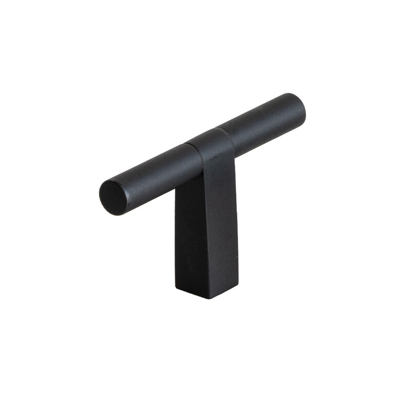 Knop T Petit - Mat Sort