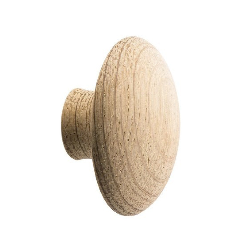 Knage Mushroom - 50mm - Ubehandlet Eg i gruppen Knager / Farve/Materiale / Træ hos Beslag Online (370060-21)