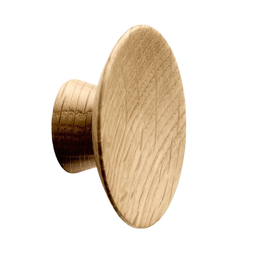 Knage Olympia - 50mm - Eg i gruppen Knager / Farve/Materiale / Træ hos Beslag Online (370070-21)