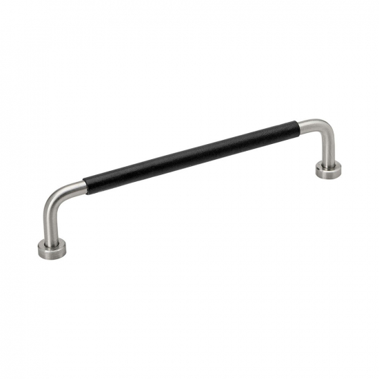 Greb Lounge - 160mm - Rustfrit Stål/Sort Læder