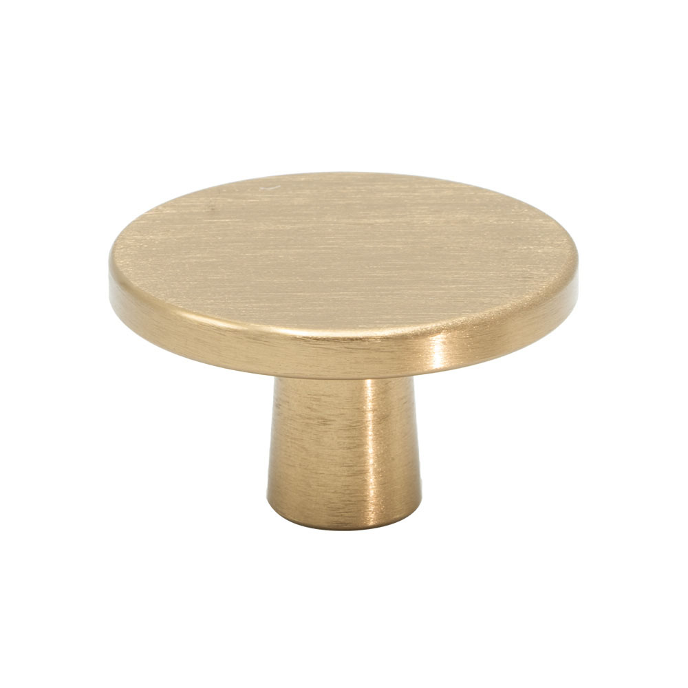 Knop Plato - Børstet Messing