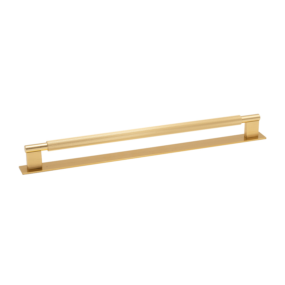 Greb Arpa/Bagplade - 320mm - Børstet Messing