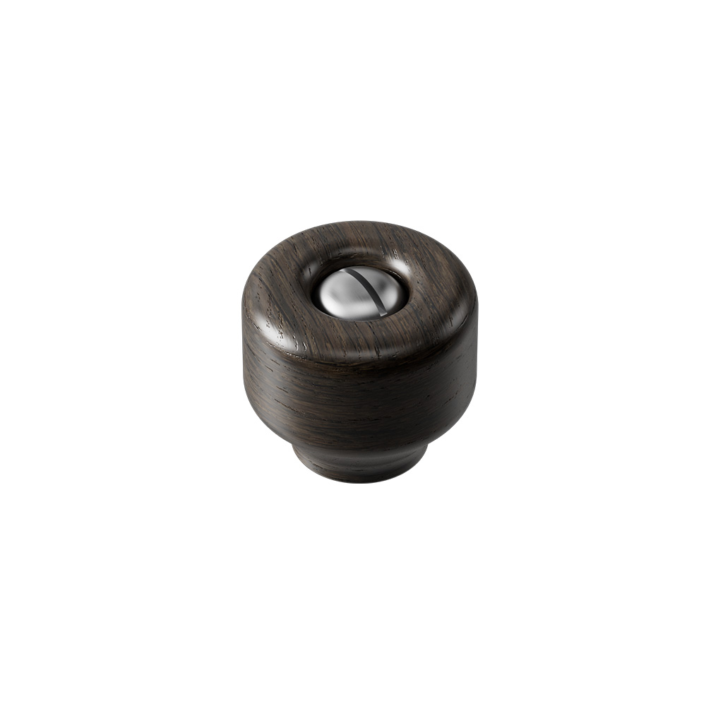 Knop Nola - 30mm - Mørkbejset Eg