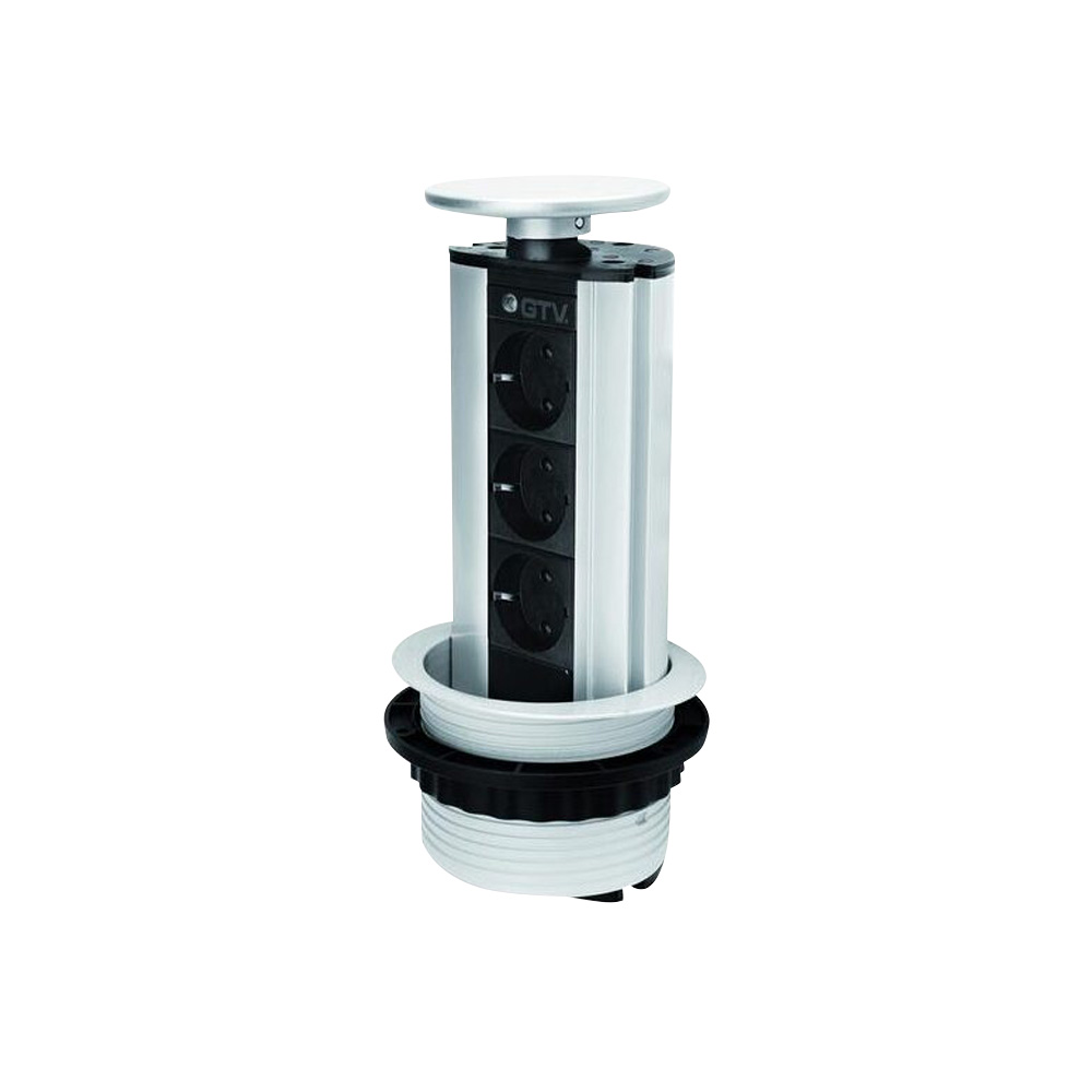 El-søjle 100mm 3stk 230V Stik – Sort