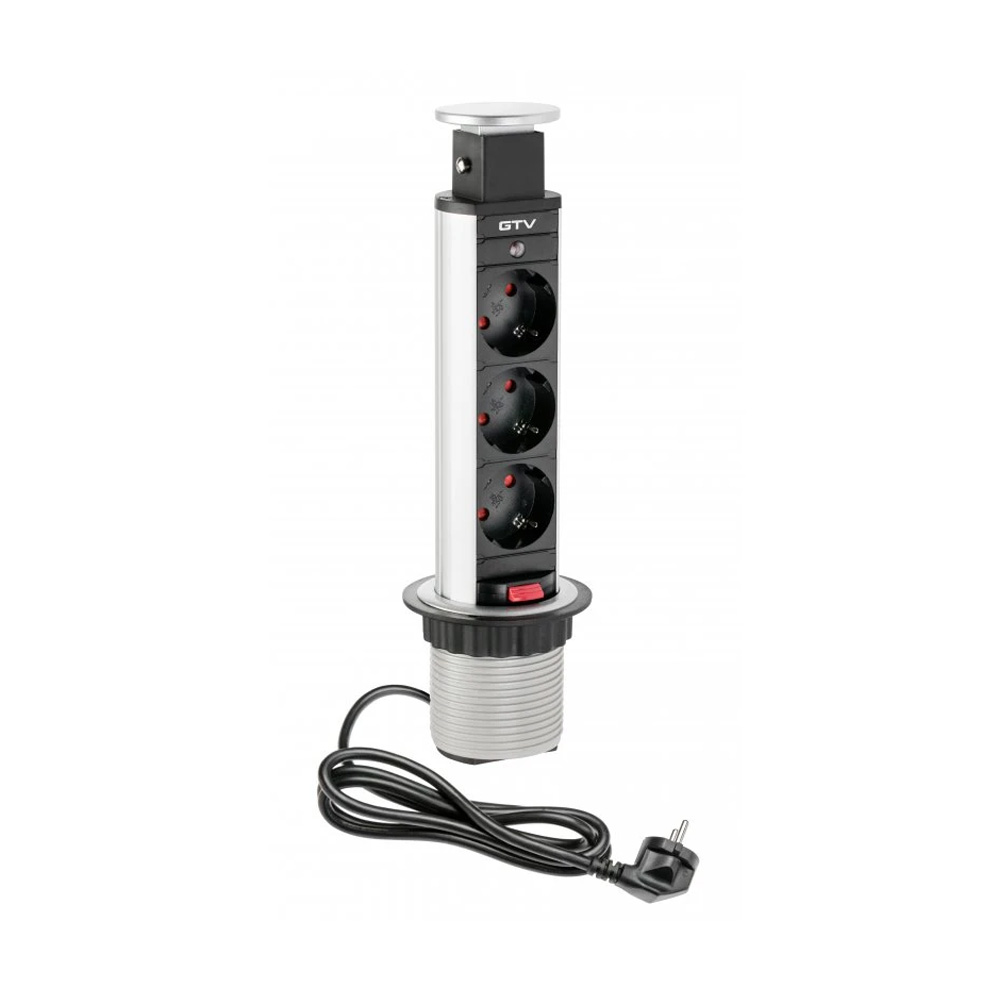 El-søjle 60mm 3stk 230V Stik – Sølv