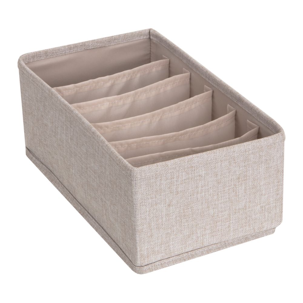 Opbevaringsboks med 6-rum - Beige