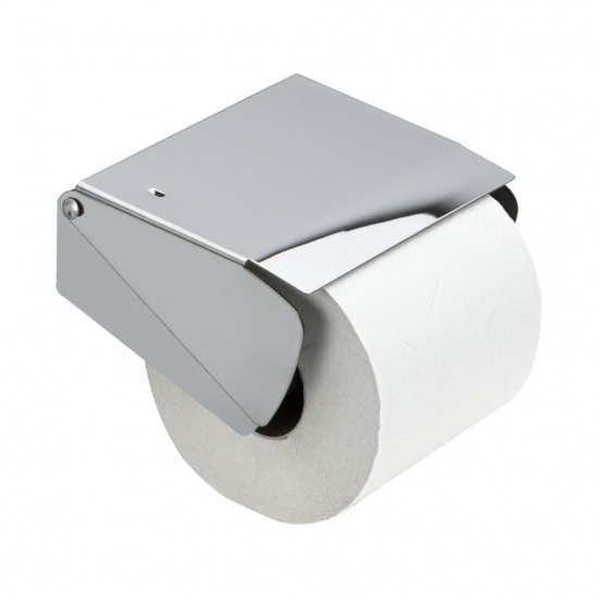 Solid Papirholder Med Låg - Krom i gruppen Badeværelsestilbehør / Alle Badeværelsestilbehør / Toiletpapirholder hos Beslag Online (620007)