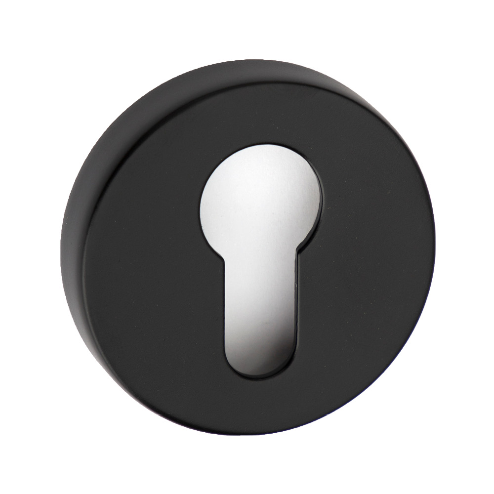 Nøgleplade R-E - Sort (Europæisk standard) i gruppen Dørhåndtag / Alle Dørhåndtag / Toiletlåse hos Beslag Online (751121-41E)