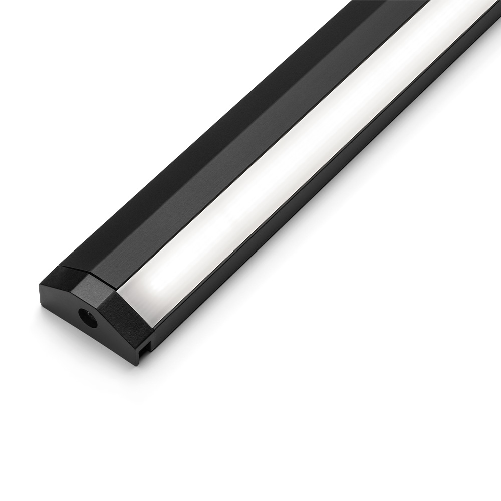 LED-Profil Sidy UHE IFR DX 24V/4,3W 2700K - 460mm - Sort
