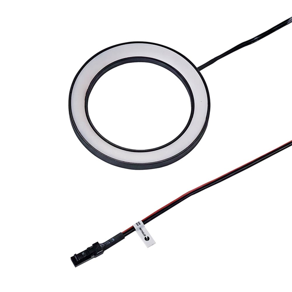 LED-Spot Ringlight - Overflademonteret - Sort