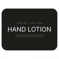 Klisteretikett - Hand Lotion - Mattsvart