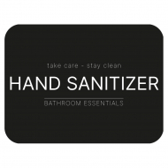 Klisteretikett - Hand Sanitizer - Mattsvart