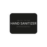 Selvklæbende Etiket - Hand Sanitizer - Mat Sort