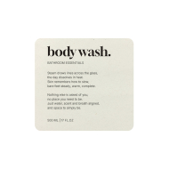 Selvklæbende Etiket Premium - Body Wash - Beige