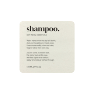 Selvklæbende Etiket Premium - Shampoo - Beige