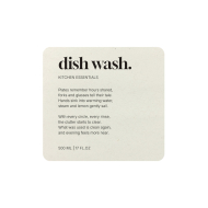 Selvklæbende Etiket Premium - Dish Wash - Beige