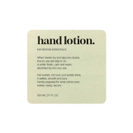 Selvklæbende Etiket Premium - Hand Lotion - Beige