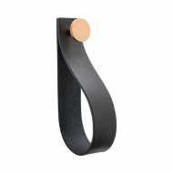 Loop Strap - Sort Læder/Kobber