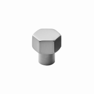 Knop Hexa - 24mm - Rustfrit Stål Finish