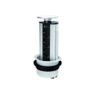 El-søjle 100mm 3stk 230V Stik – Sort