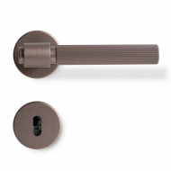 Dørhåndtag Helix 200 Stripe - Skandinavisk Standard - Mørk Bronze