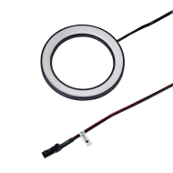 LED-Spot Ringlight - Overflademonteret - Sort