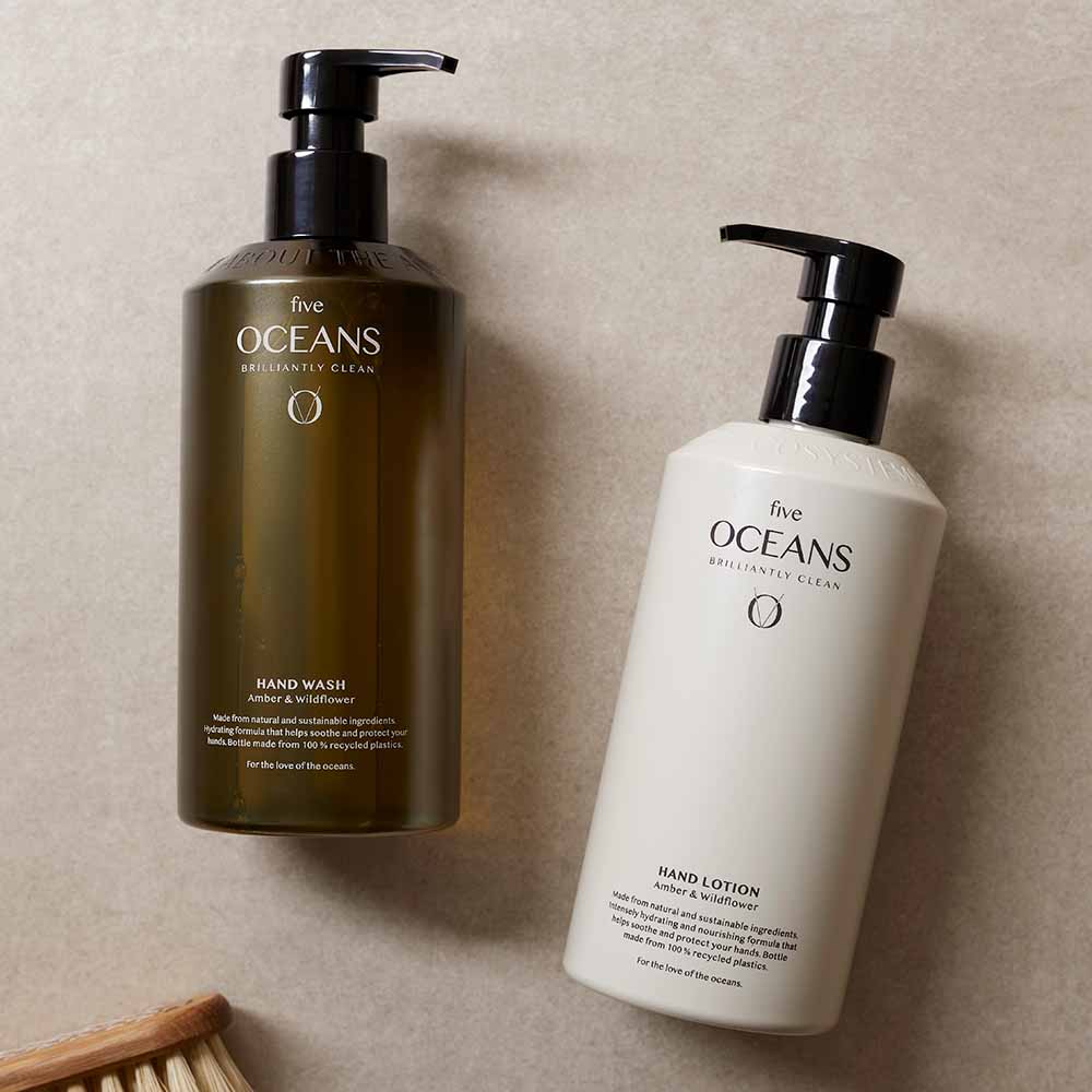 Håndlotion Five Oceans - Amber & Wildflower 500ml