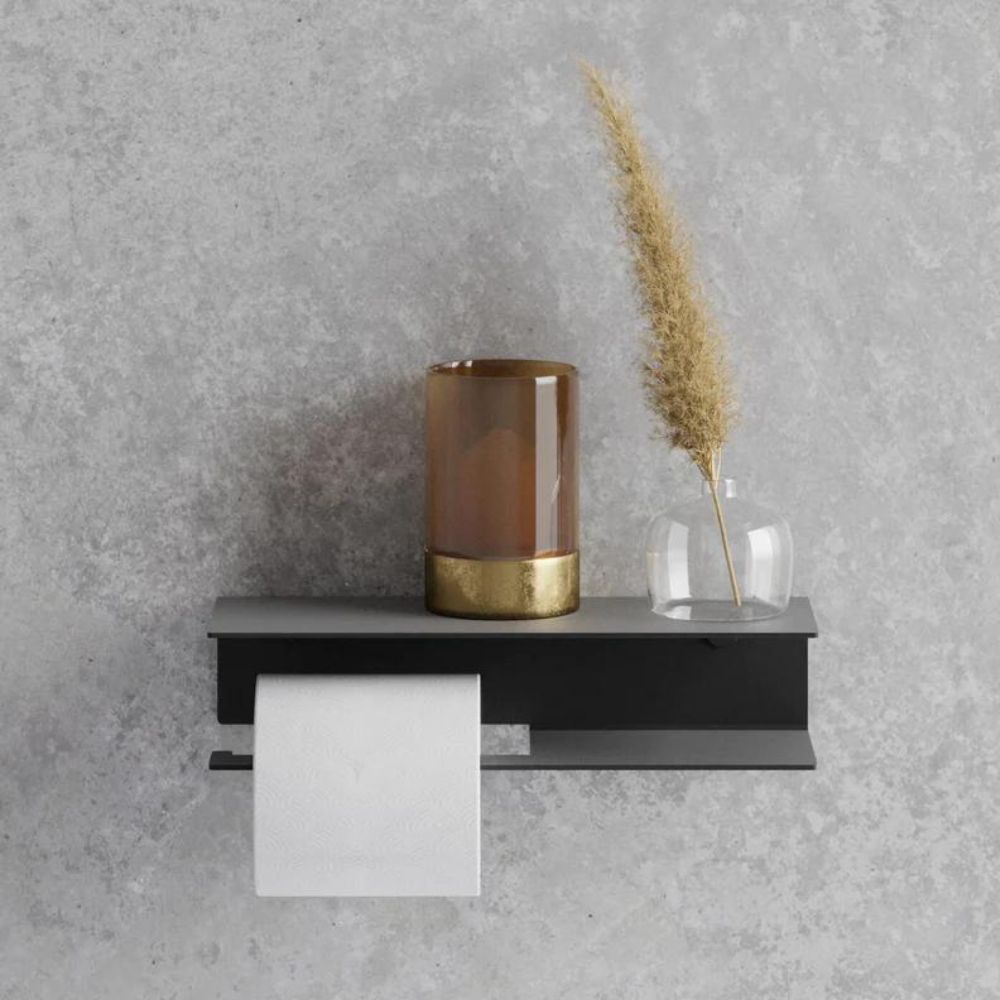 Toiletrulleholder Hold - Sort