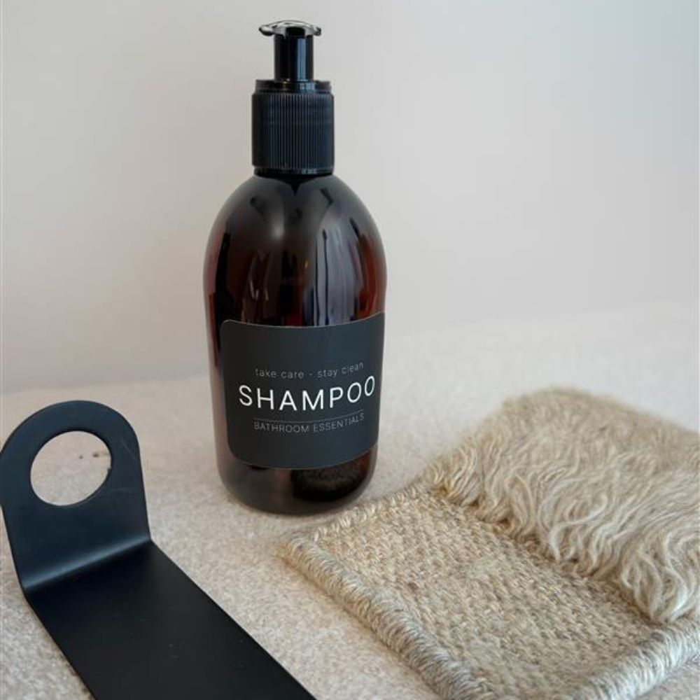 Selvklæbende Etiket - Shampoo - Mat Sort