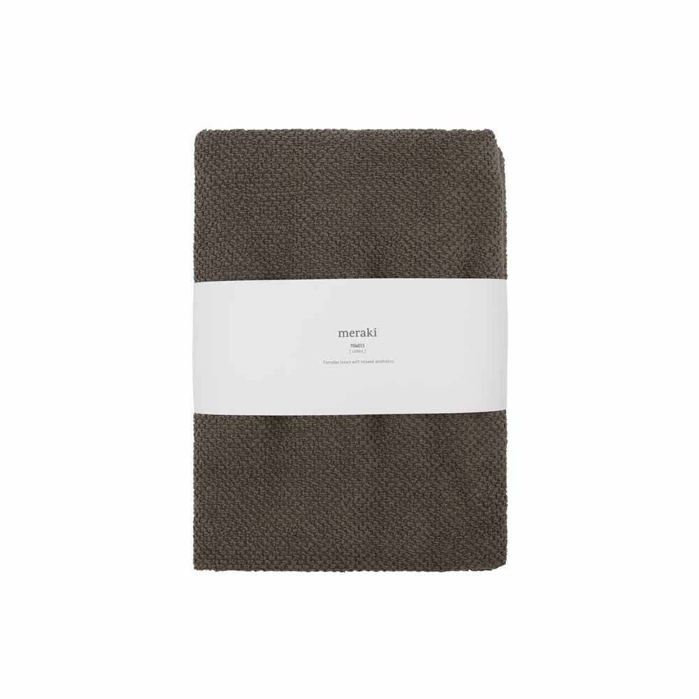 Håndklæde Solid - 50X100cm - Army 2pak