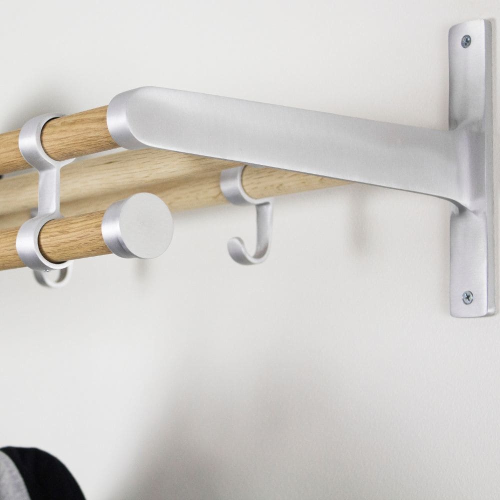 Hattehylde Elegant Plus - 1000mm - Eg/Aluminium