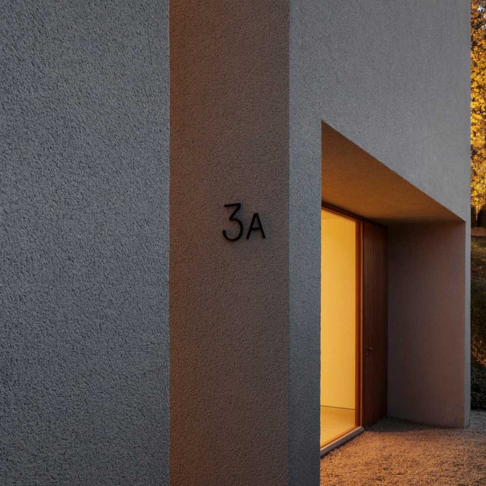 Husbogstav Contemporary - D - Sort