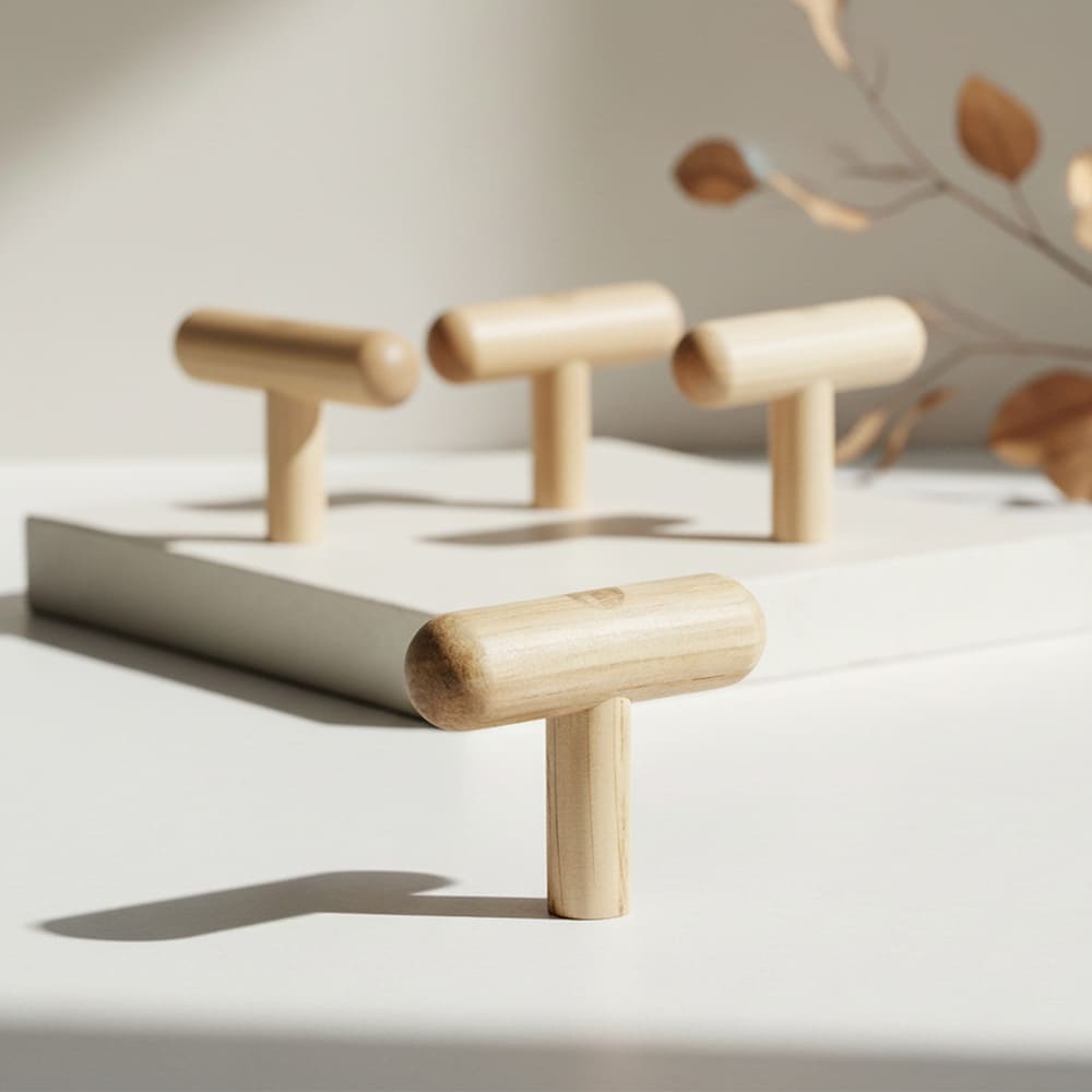 Knop T Lunden - Ubehandlet Eg