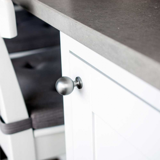 Knop Lily - Rustfrit Stål Finish